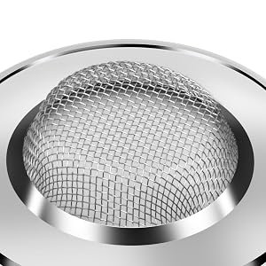 7.7 CM Colador y tapón de fregadero de cocina de acero inoxidable para cocina y baño