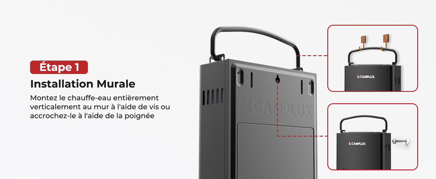Étape 2 : Connecter la sortie d'eau