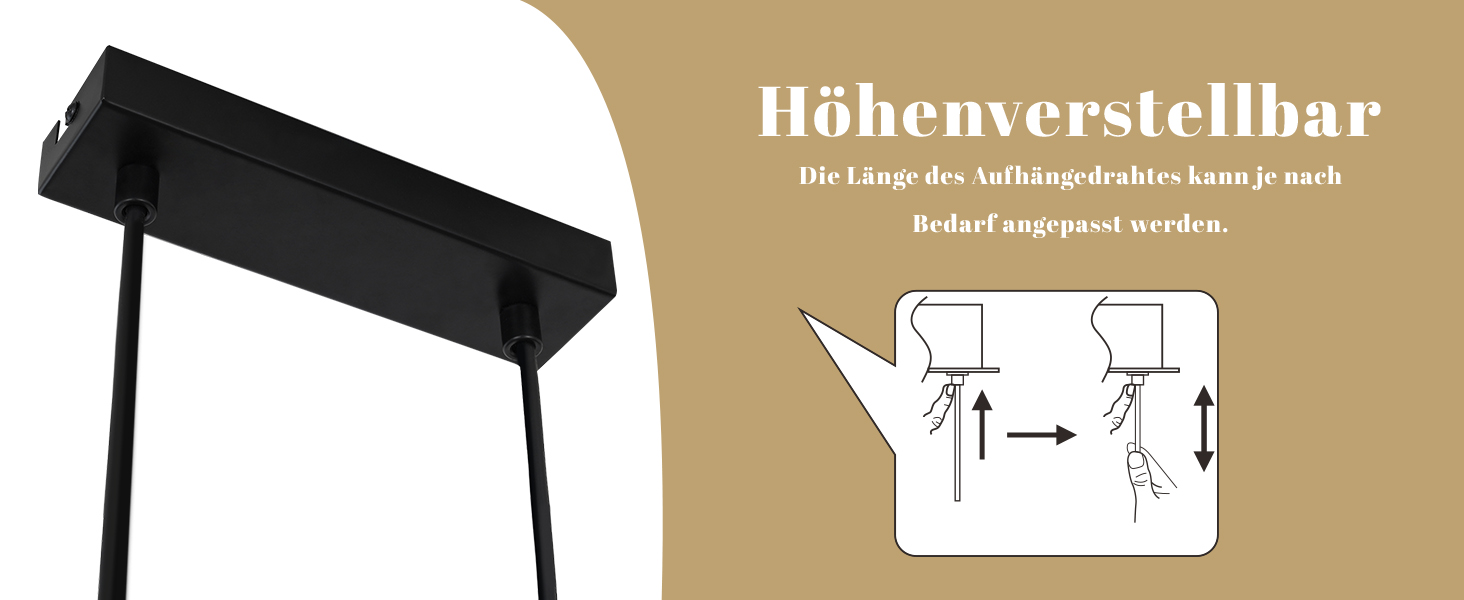esszimmerlampe höhenverstellbar