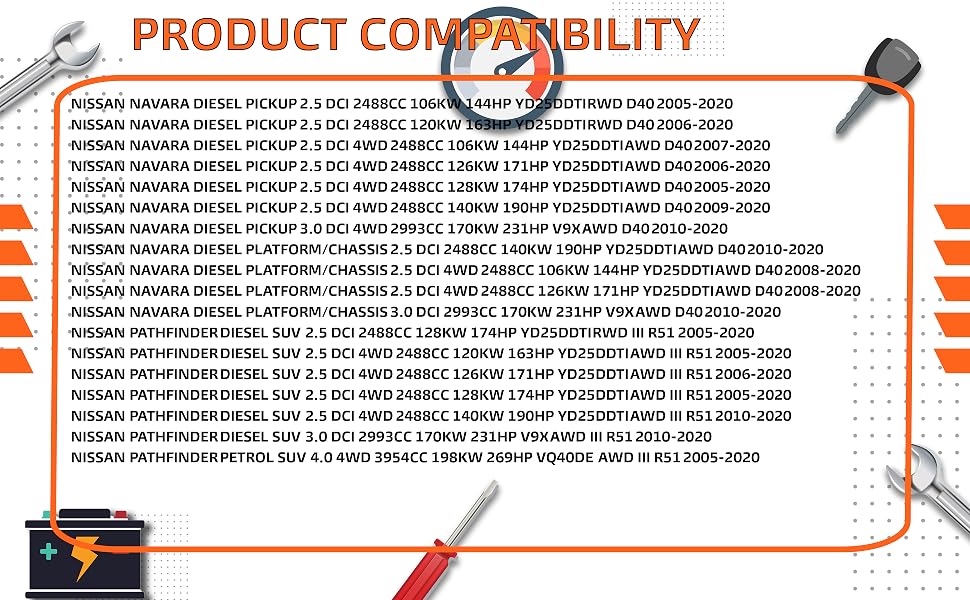 Intercooler Turbo Hose Pipe Replacement for Nissan Navara D40, Pathfinder 2.5