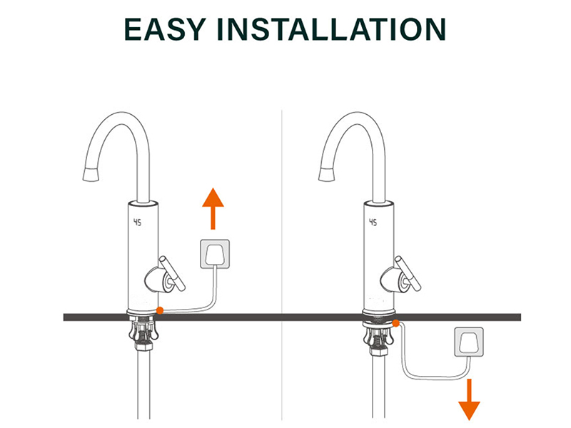 Grifo De Agua Caliente Eléctrico 