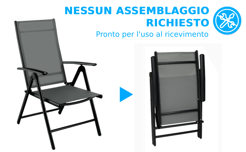 Sedia Pieghevole da Esterno