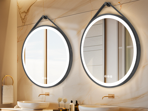 specchio con led luce bagno rotondo 60 cm 80 cm specchio tondo da bagno con led luce
