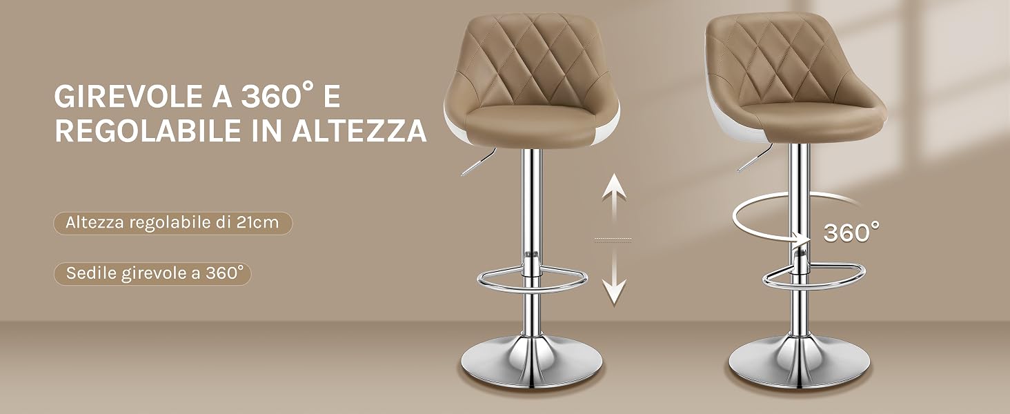 lo sgabello da bar è uno sgabello da bar di fascia alta con sedile in pelle e cuscino