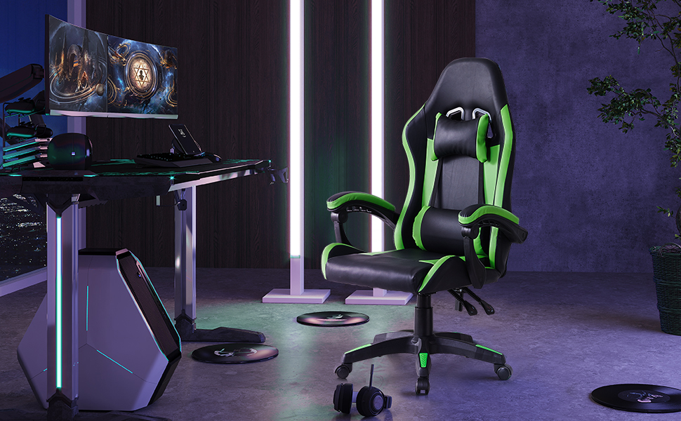 Chaise de bureau style course