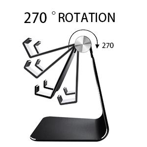 Soporte para teléfono con cuello de cisne, soporte plegable para teléfono con rotación de 360°, ajustable para iPhone