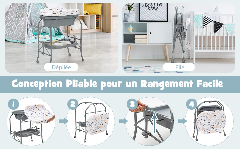 Table à Langer 2 en 1
