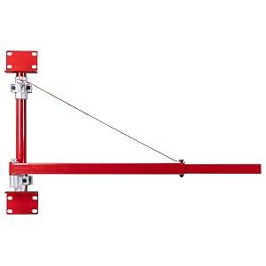la gru rossa è un pezzo resistente che può essere utilizzato per trasportare oggetti pesanti