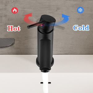 black bathroom sink taps