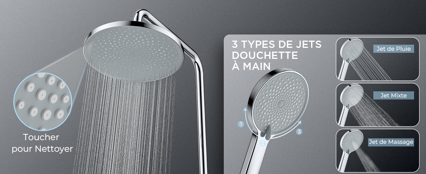 colonne de douche hydromassante