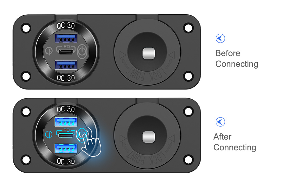 presa usb 12v
