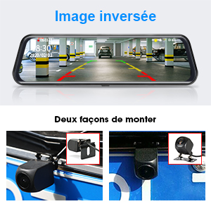Dash Cam Auto 4K Con Specchietto Retrovisore - Doppia Telecamera Anteriore/Posteriore - GPS, 64GB, Visione Notturna - Foto 13