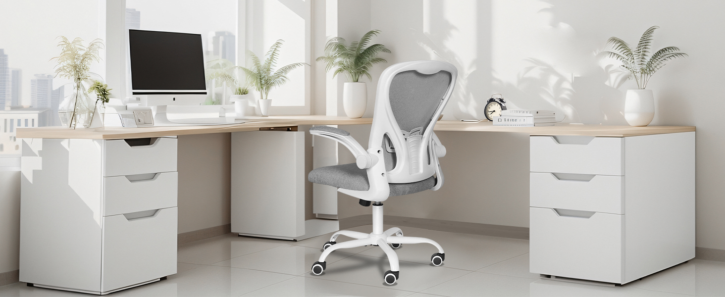 grey desk chair