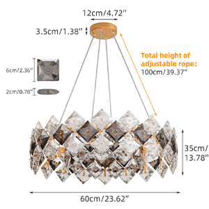 large crystal chandelier