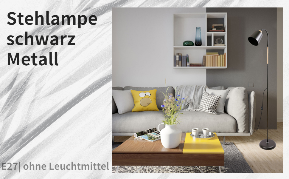 floor lamp black metal