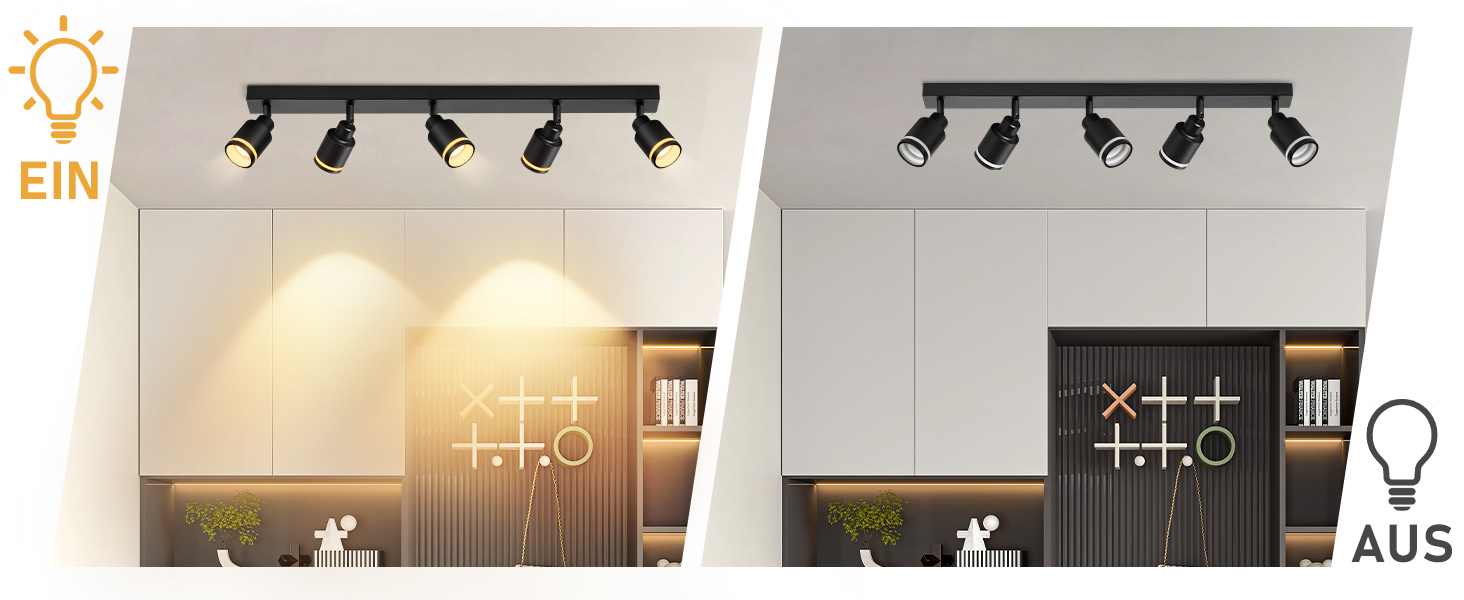5 flammig deckenstrahler