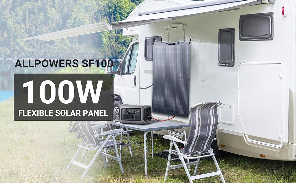 100W flexible solar panel