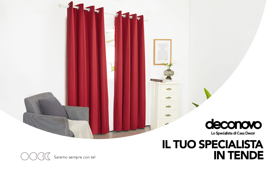 tende camera da letto e soggiorno