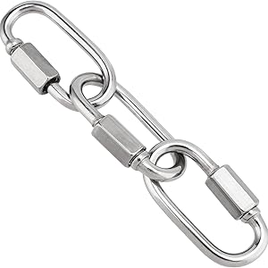 12 Moschettoni In Acciaio Inox A Vite - Capacità 227kg, Per Esterni E Interni - Foto 4