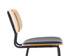 chaise bois rotin
