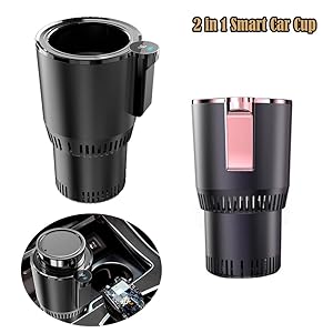 2 in 1 smart car cup warmer with control touch