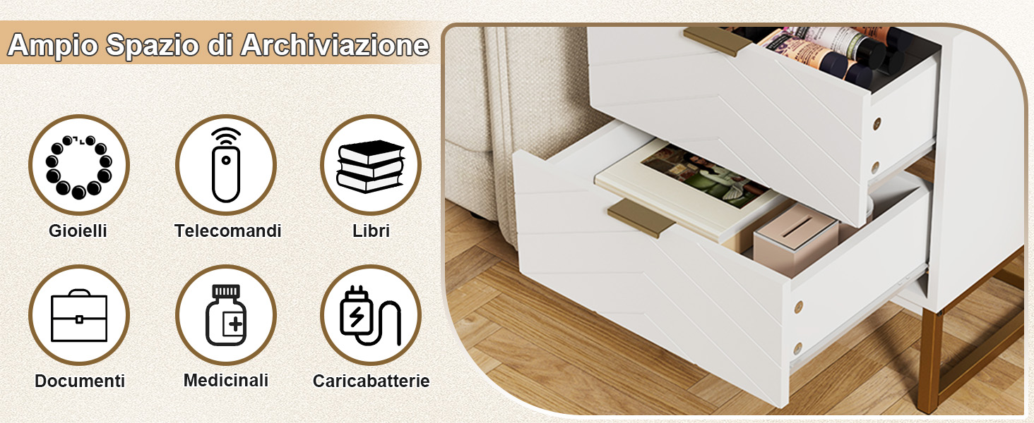 ampio spazio di archiviazione