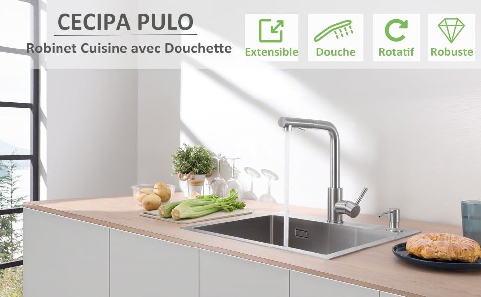 mitigeur cuisine douchette
