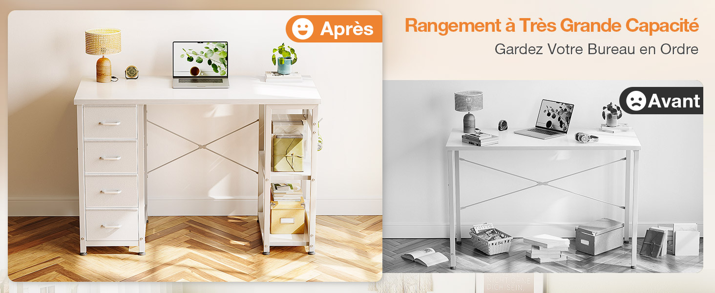 bureau avec rangement