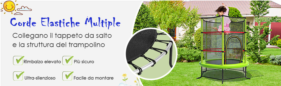 Trampolino da Esterno GOPLUS