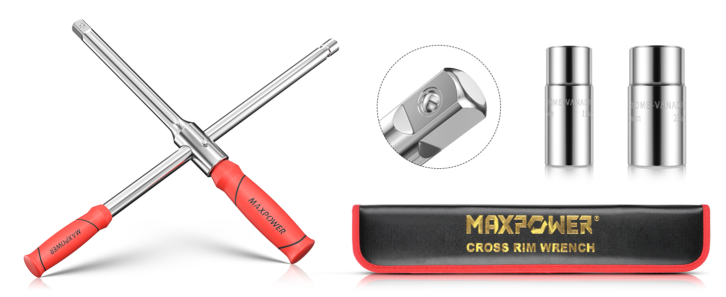 Compact Lug Wrench with Sockets