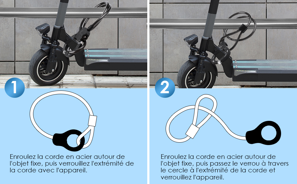 bloqueo de scooter