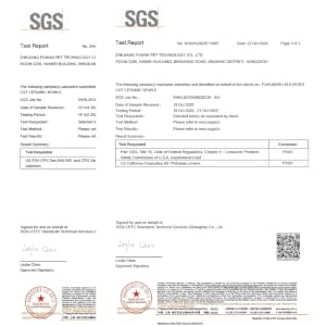 Certificat de l'organisme faisant autorité (SGS)