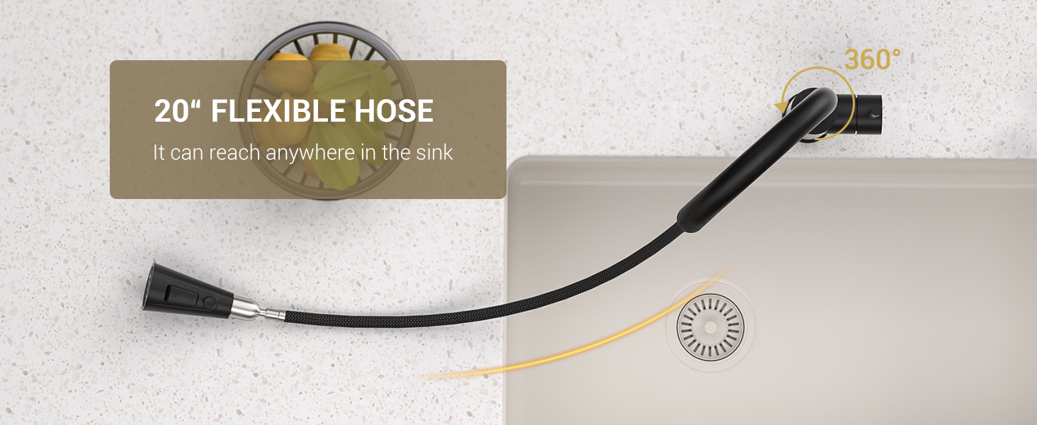 DAYONE Single HandleLever Sink Taps Mixer for Kitchen