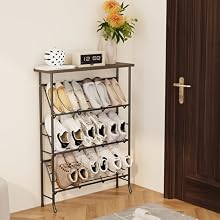 narrow shoe rack