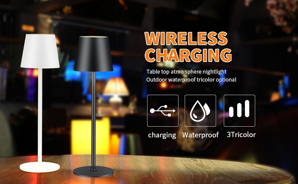 BGFHome Cordless Table Lamp