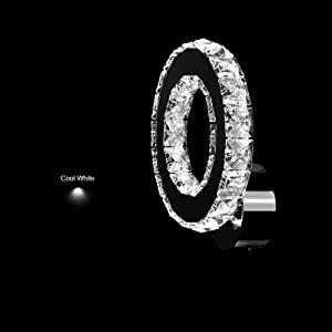 Applique murale LED en cristal.