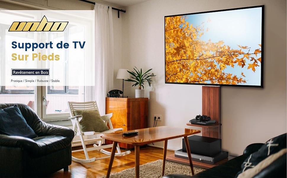 support TV sur pied