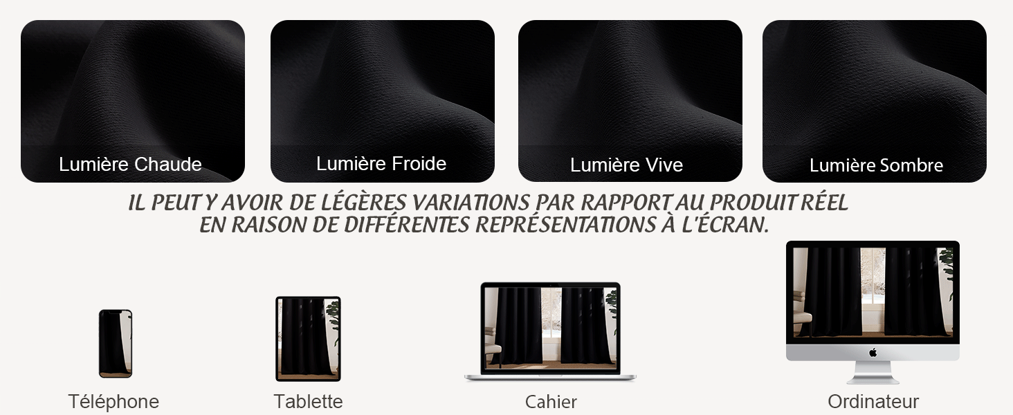 Série de quatre protecteurs d'écran pour téléphones en niveaux de gris dans différentes variantes. avec des schémas ci-dessous illustrant les étapes d'installation et des vues de l'emballage du produit.