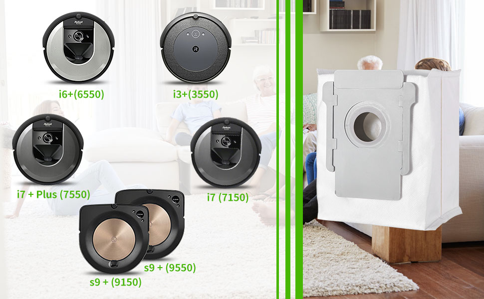 Lot de 12 sacs de rechange compatibles 