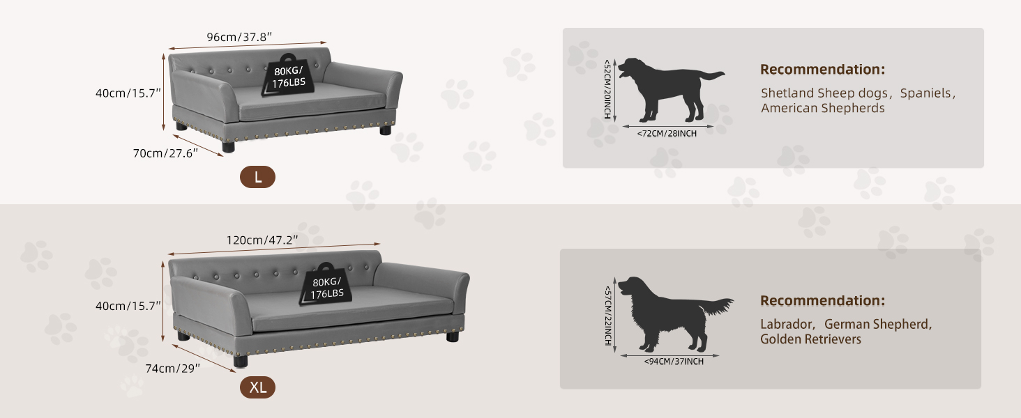 BingoPaw cama perro sofá