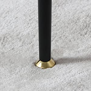 Tavolino da caffe Tavolino RotondoPiano in Veltro Temperato Struttura Metallo Colore Oro Soggiorno