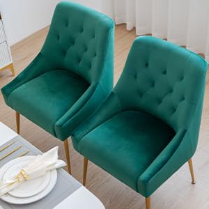 Chaise Salle a Manger Lot de 2, 4, 6, Chaise de Salle à Manger Velours, Chaise Fauteuil Salle Manger