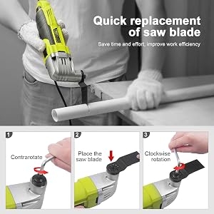 Changement rapide d'accessoire