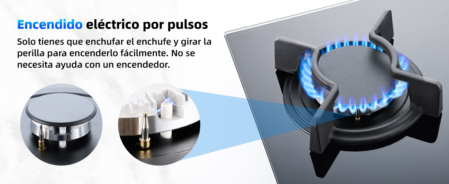 Placa de gas