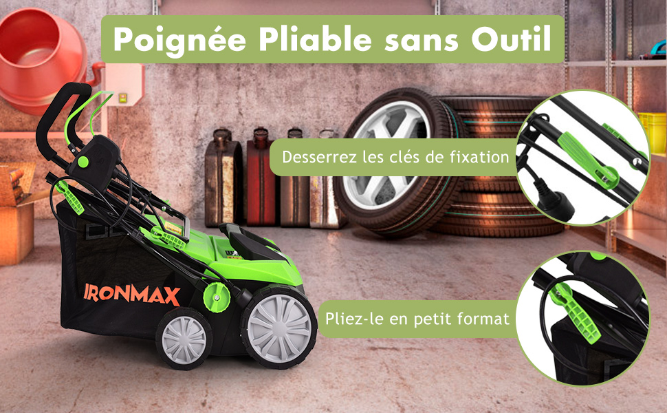 Scarificateur de Pelouse Électrique