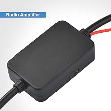 Universal Car Stereo FM AM Radio Antenna Signal Booster Amplifier