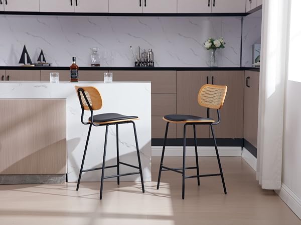 Chaise de Bar Bois et Métal