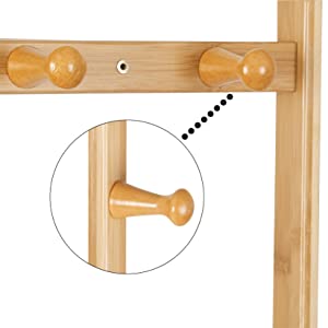 Free Standing Wooden Coat Rack