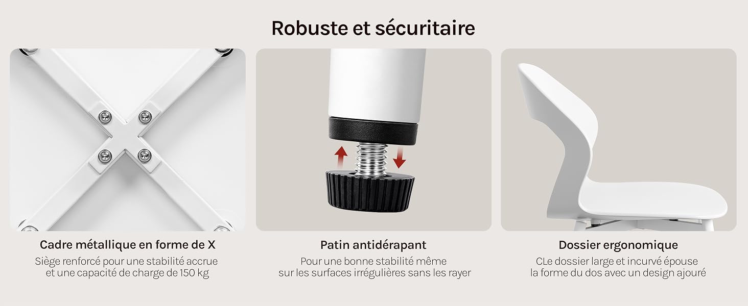 Le texte indique « Reducción al máximo », « Datos inteligentes en tiempo y espacio », « Más estético », « Más inteligente ». Quatre vues de produits montrant des équipements médicaux/de laboratoire blancs compacts au design minimaliste et aux fonctionnalités intelligentes.