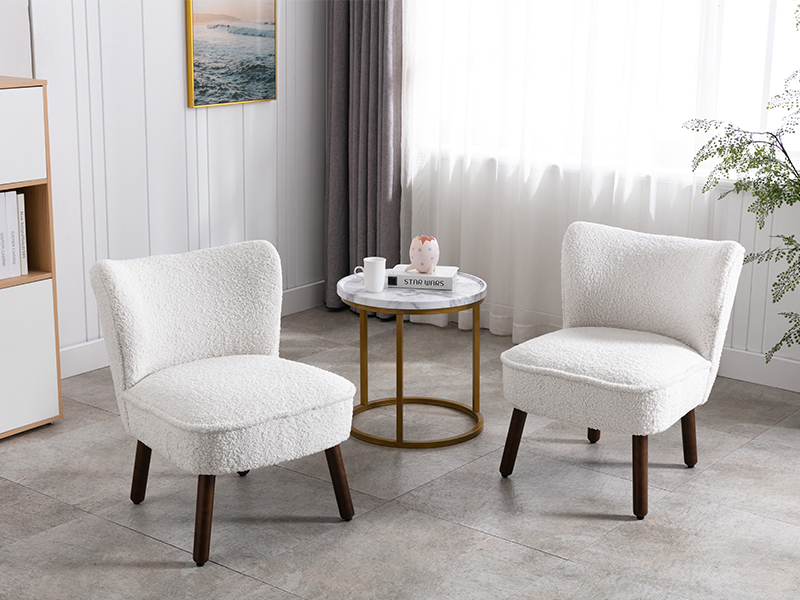 fauteuil salon Fausse Fourrure
